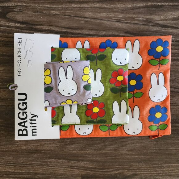 NEW Baggu Miffy Go Pouch Set - Picture 1 of 2